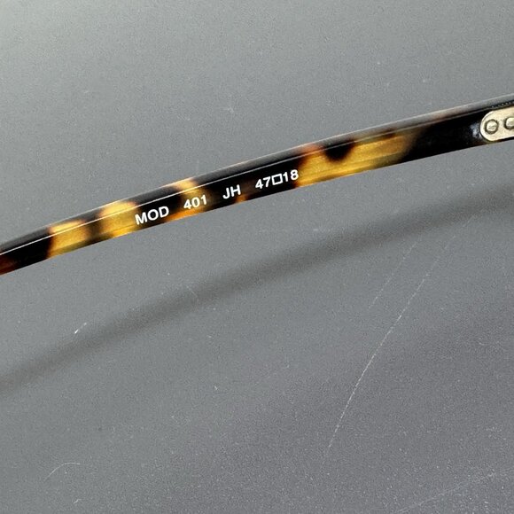 Authentic Anglo American Optical MOD401 DCM 47 [] 18 Tortoise EyeGlasses England - Picture 11 of 16